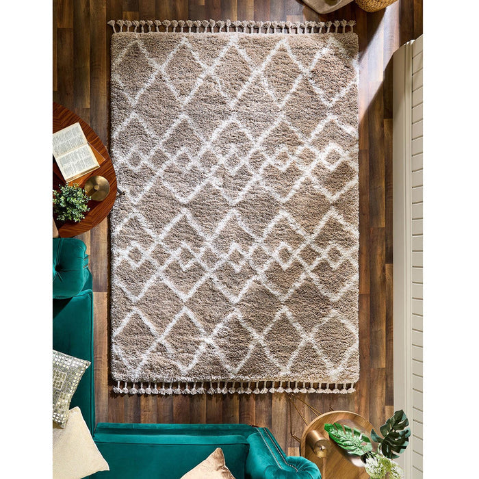 Morocco Beige/Ivory Modern Rugs