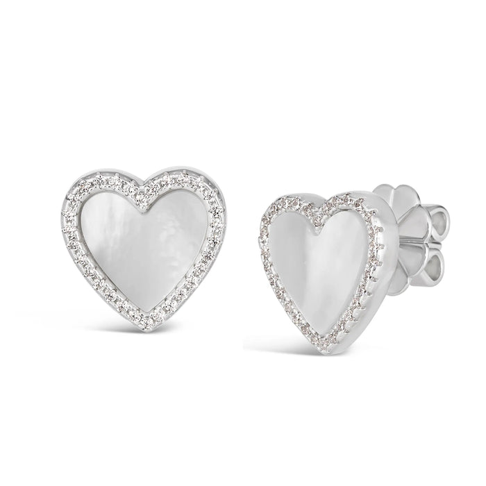 Mother of Pearl Studs by Kathy Hilton