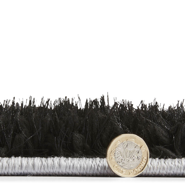 Olympia 2239 Black/White Shaggy Rug