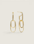 Oval Hoop With Multi-Drop Earrings - Fantasia by DeSerio