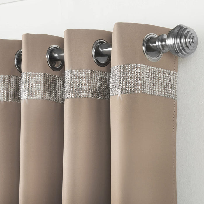 Palace Beige Eyelet Curtains