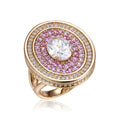 Palazzo Double Halo Cocktail Ring