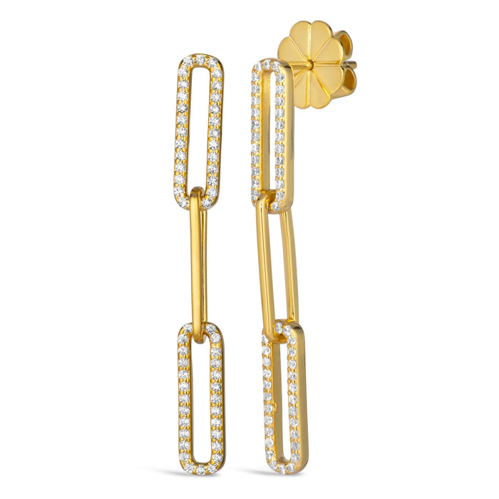 Paloma Paper Clip 3 Link Earrings