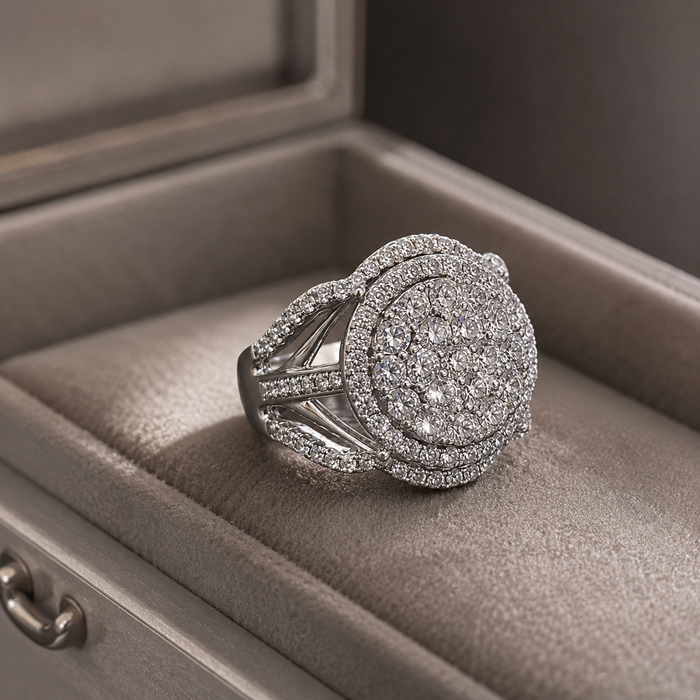 Pavé Dome Cocktail Ring by AZ Essentials