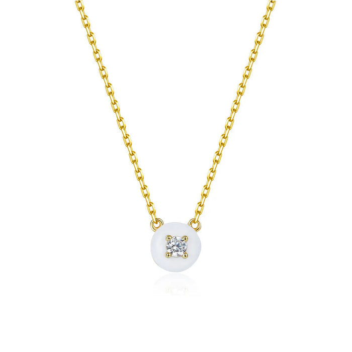 Petit Cupcake Necklace in White