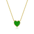 Petit Love Necklace in Green