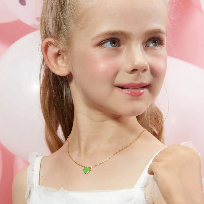 Petit Love Necklace in Green