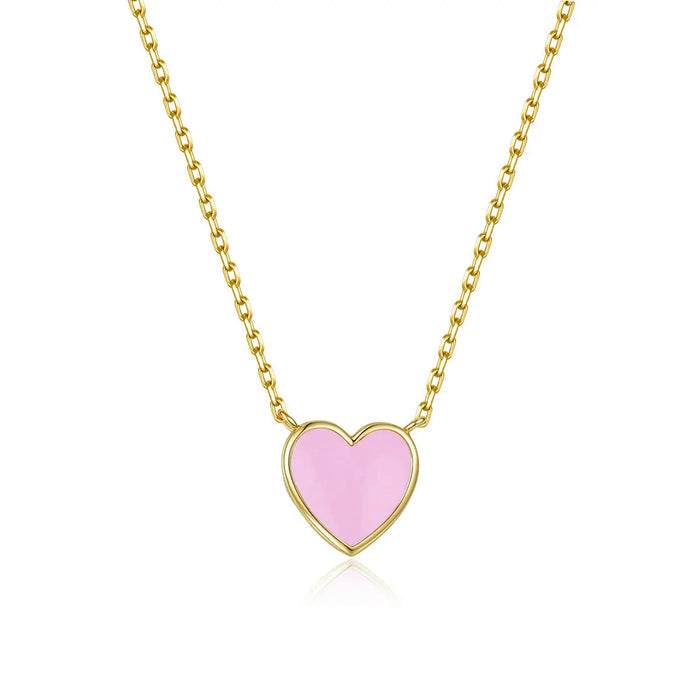 Petit Love Necklace in Pink