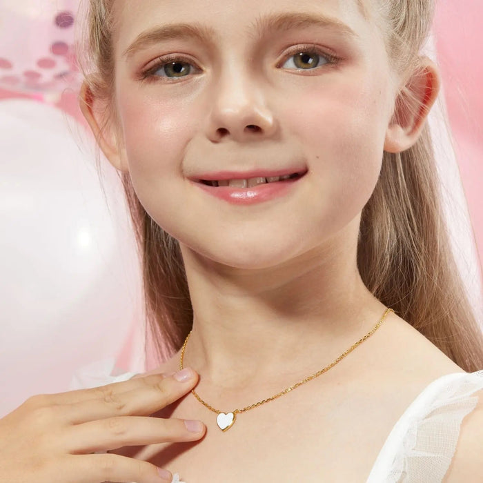 Petit Love Necklace in White