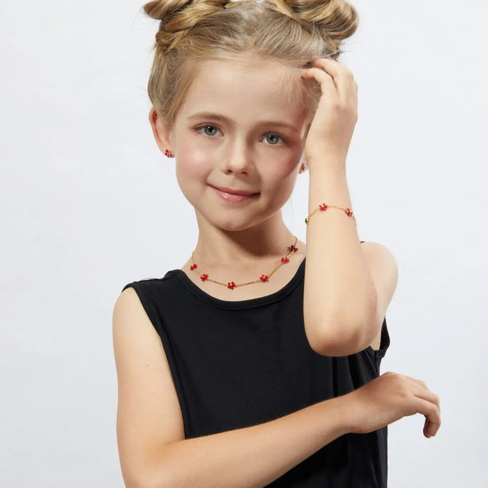 Petit Rosie Bracelet in Red