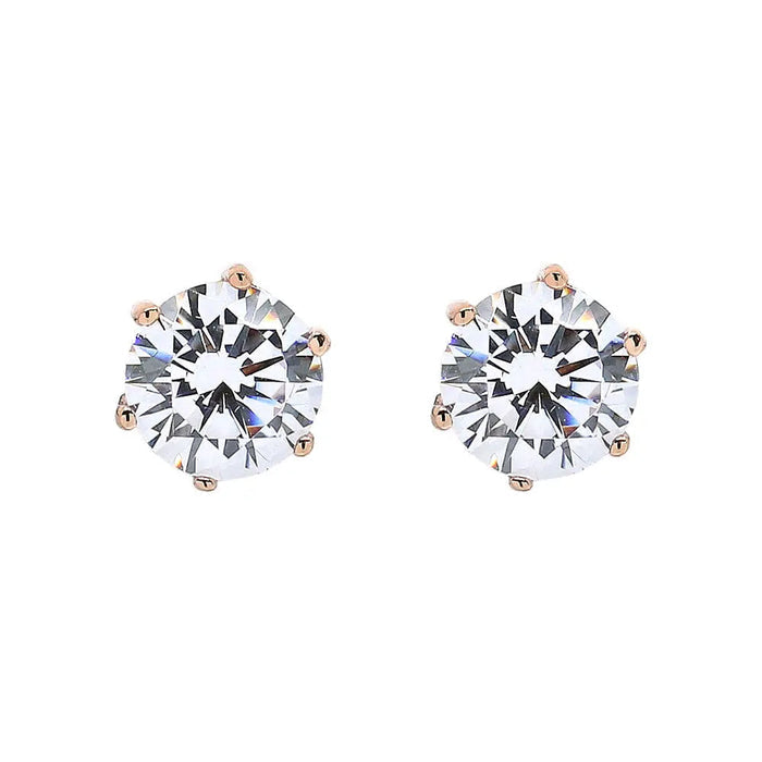 Petite Diamond Crystalline 6 Prong Studs