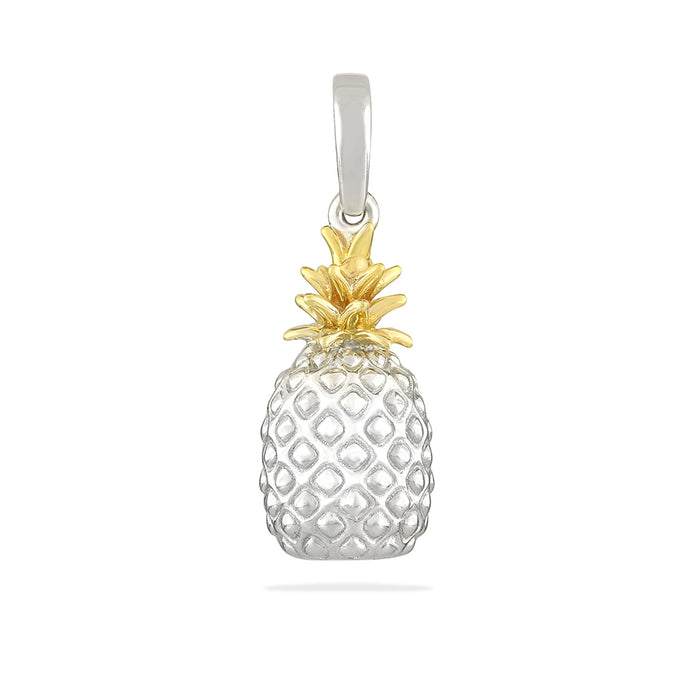 40539 - 14K Yellow Gold and Sterling Silver - Pineapple Pendant