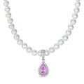 Princess Di Pearl Necklace in Argyle Pink