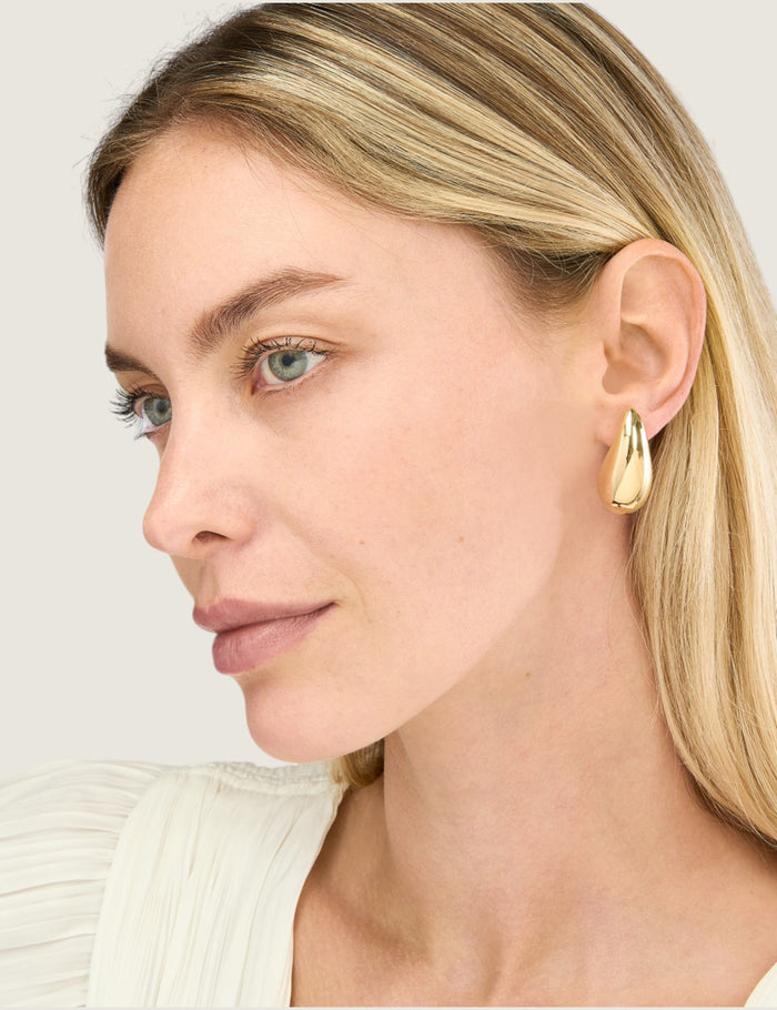 Puffed Tear Drop Earring - Fantasia by DeSerio