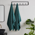 Quick Dry Forest Green Bath Sheet Pair