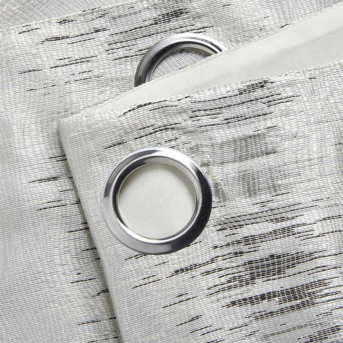 Reflections Silver Eyelet Curtains