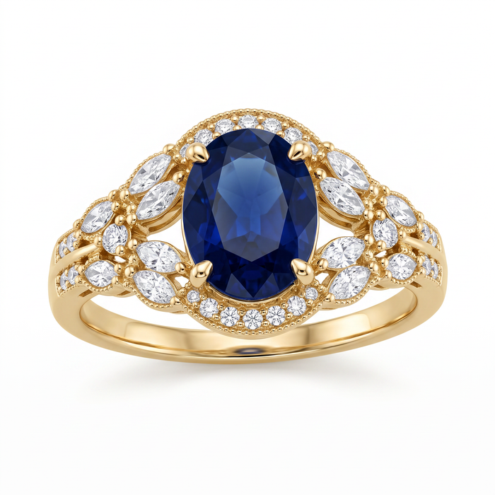 Regal Blue Ring by AZ Essentials