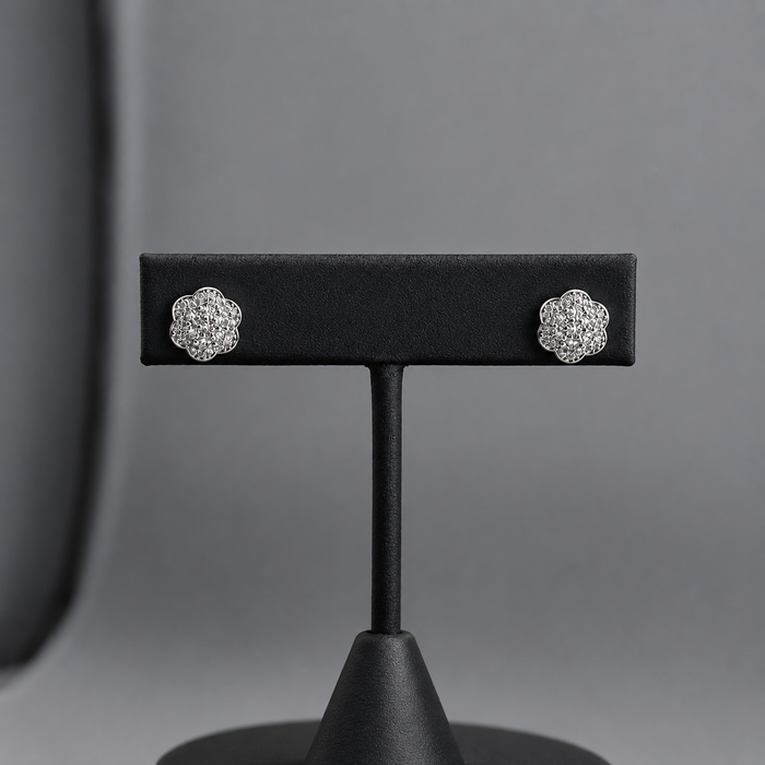 Rose Pavé Studs by AZ Essentials