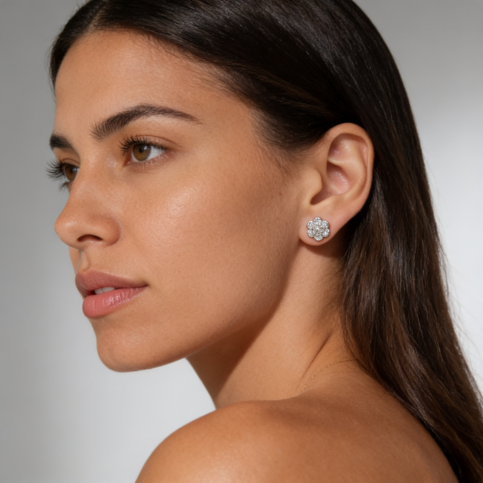 Rose Pavé Studs by AZ Essentials