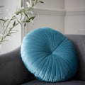 Round Cushion Soft Touch 40x40cm Cushion Teal Green