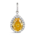 Royal De Luze Crystalline Pendant Canary Yellow