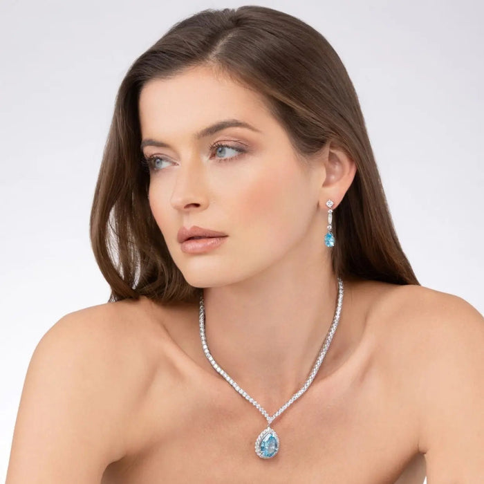 Santiago de Cuba Aquamarine Crystalline Drops