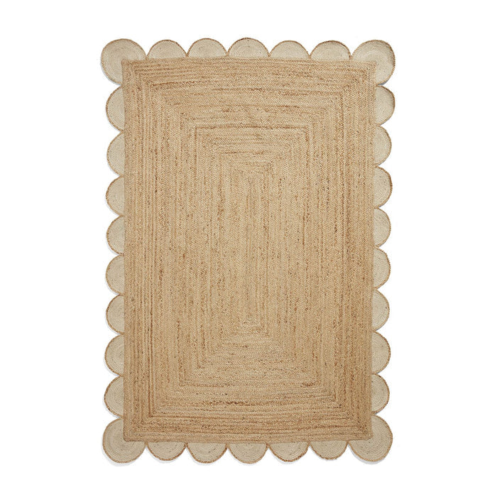 Savannah Jute Scallop Natural Rug