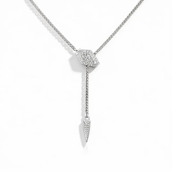 Serpentina Lariat In Platinum
