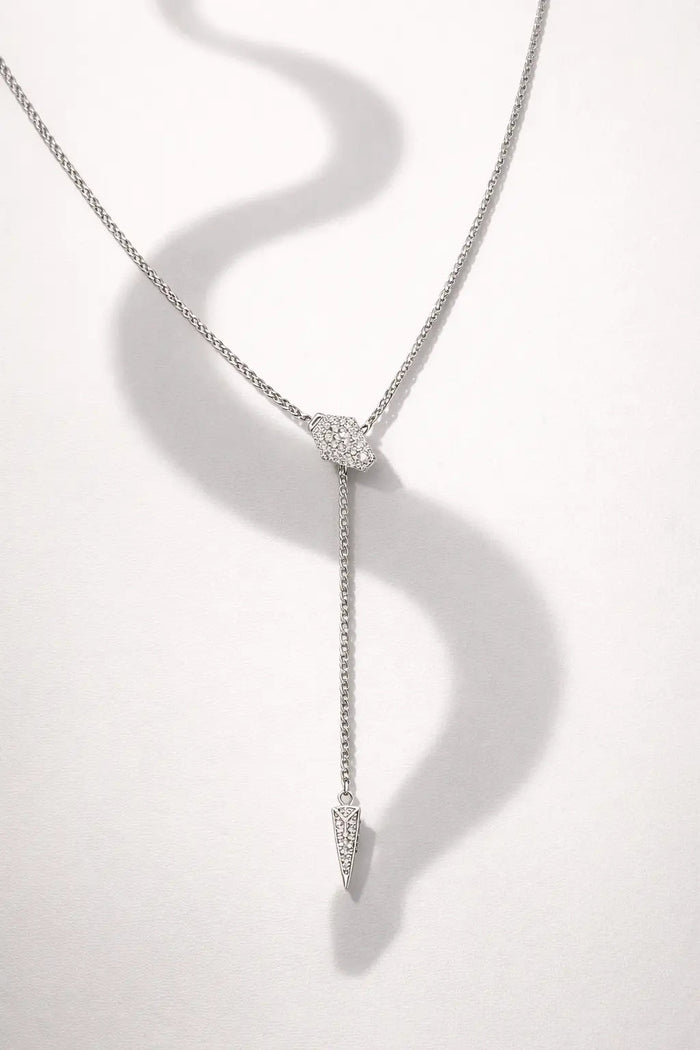 Serpentina Lariat In Platinum