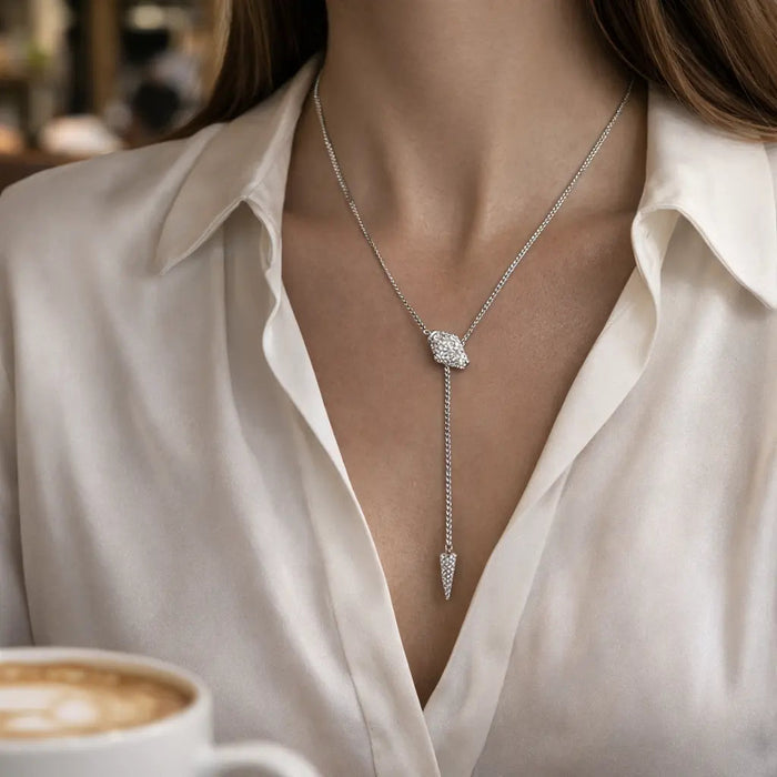 Serpentina Lariat In Platinum