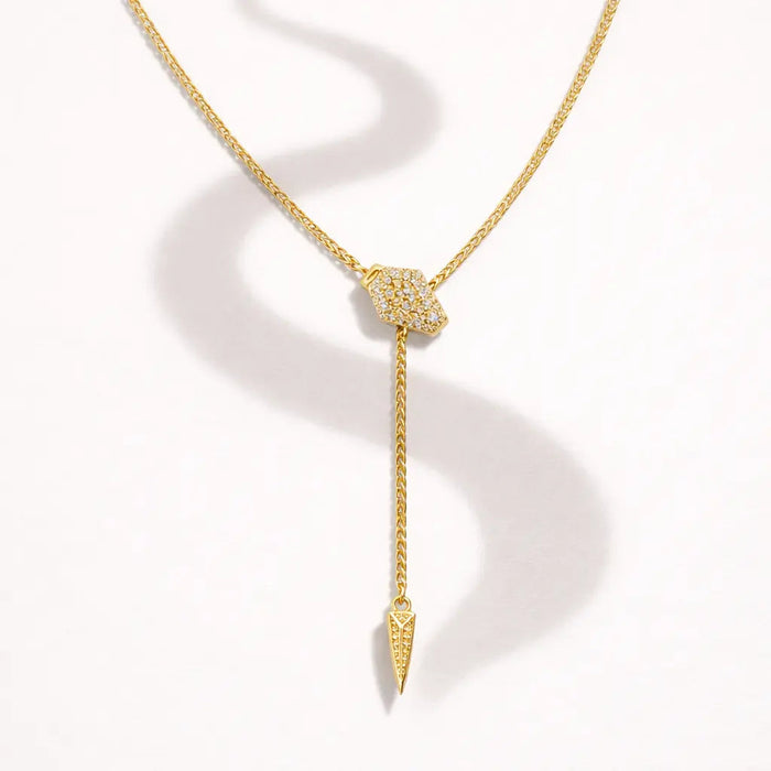 Serpentina Lariat In Yellow Gold