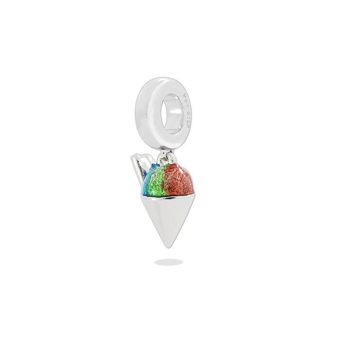 43398 - Sterling Silver - Shave Ice Puka Bead