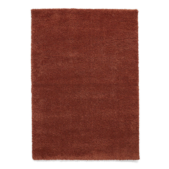 Sierra 9000 Terracotta Plain Shaggy Rug