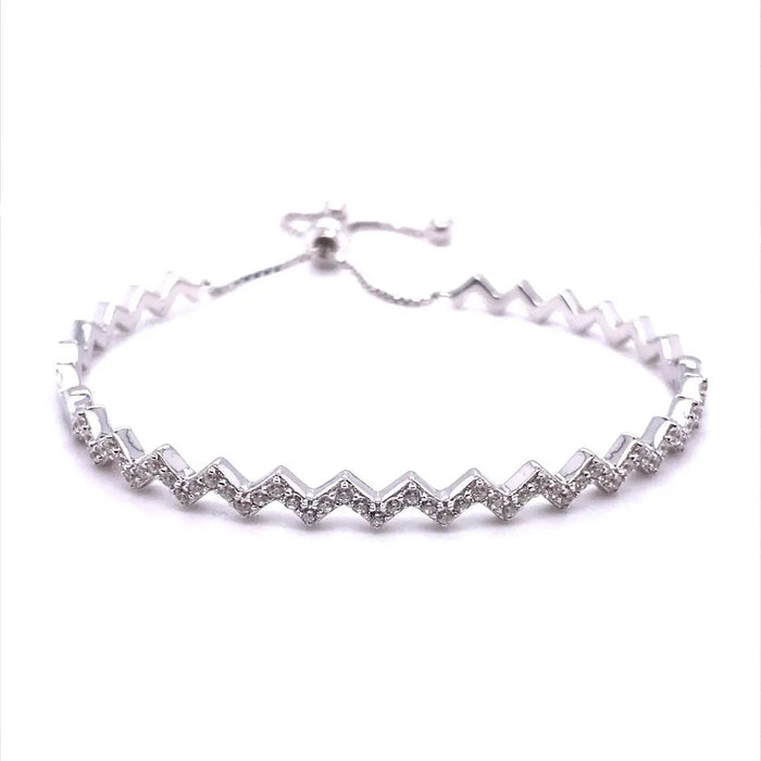 Signature Adjustable Chevron Design Bolo Bracelet