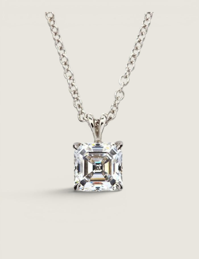 Signature Asscher Pendant (2.5 TCW) - Fantasia by DeSerio