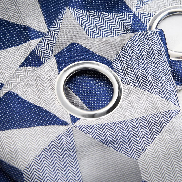 Skandi Navy Eyelet Curtains