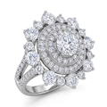 Snowflake Cocktail Ring by AZ Essentials