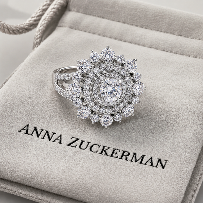 Snowflake Cocktail Ring by AZ Essentials