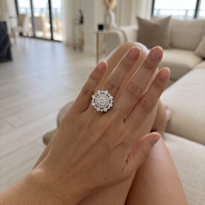 Snowflake Cocktail Ring by AZ Essentials