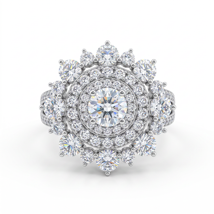 Snowflake Cocktail Ring by AZ Essentials