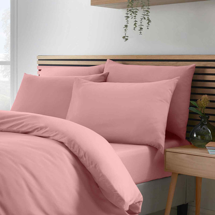 So Soft Non Iron Coral Duvet Cover Set