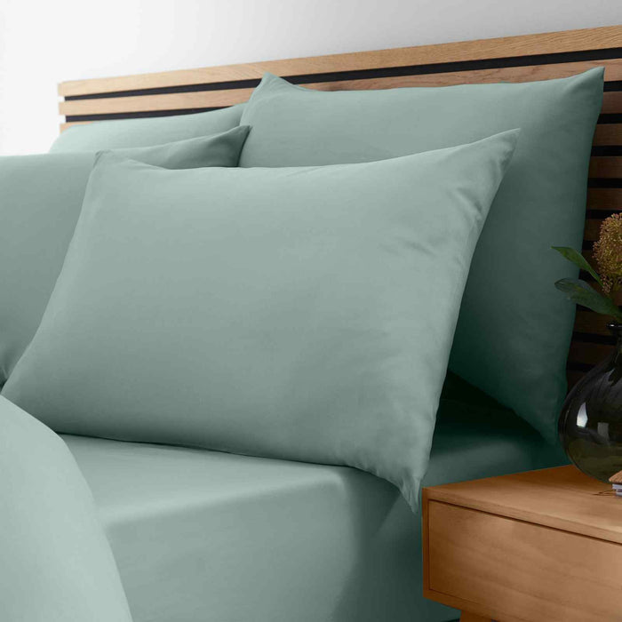 So Soft Non Iron Green Fitted Sheet