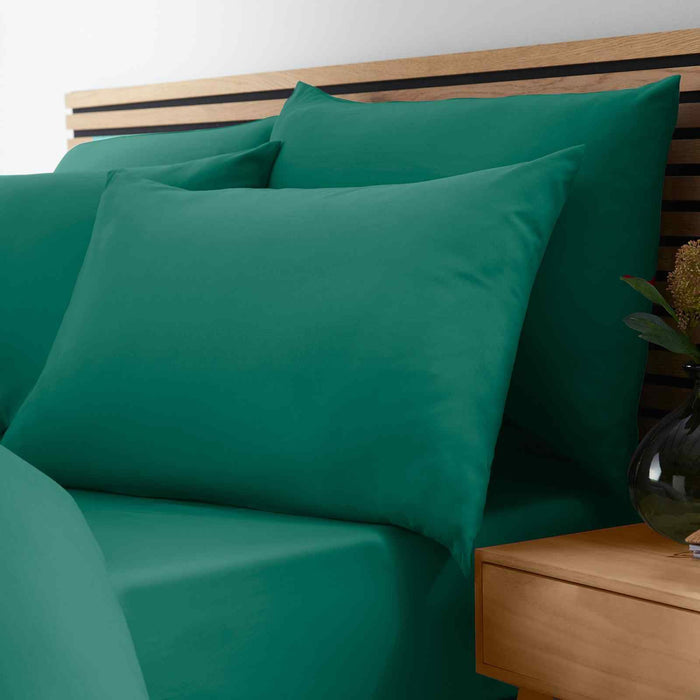 So Soft Non Iron Teal Green Fitted Sheet