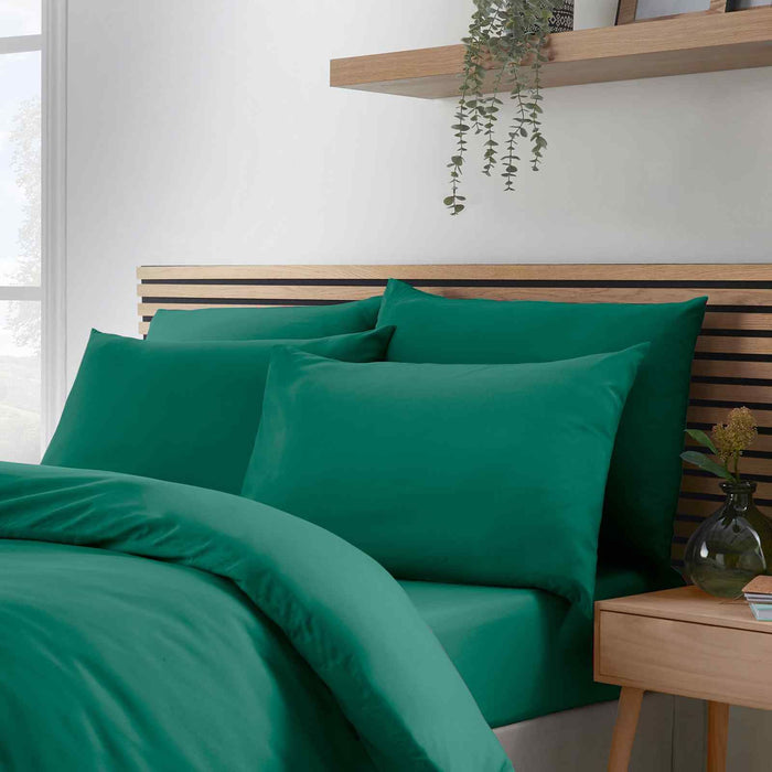 So Soft Non Iron Teal Green Standard Pillow case Pack of 4 with envelope closure