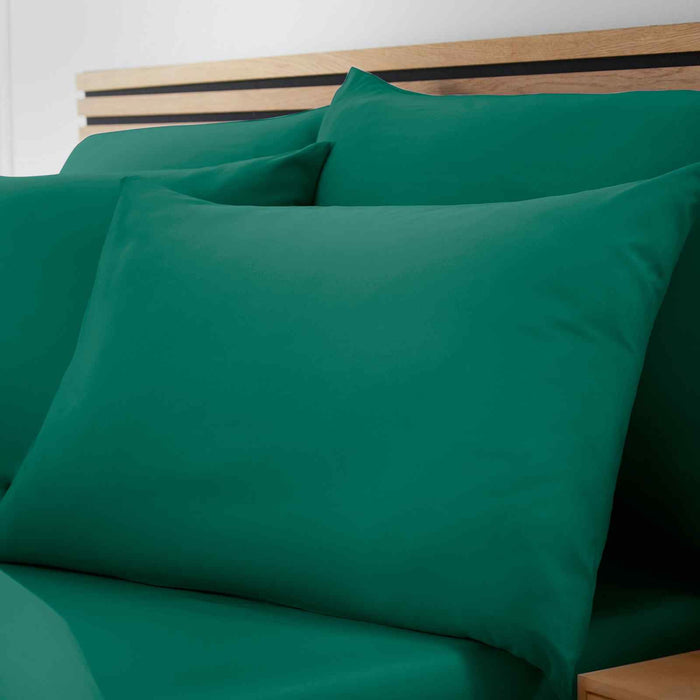So Soft Non Iron Teal Green Standard Pillow case Pack of 4 with envelope closure