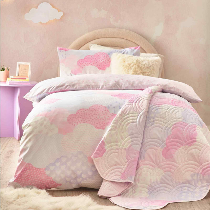 Soft as a Cloud Pink Bedspread