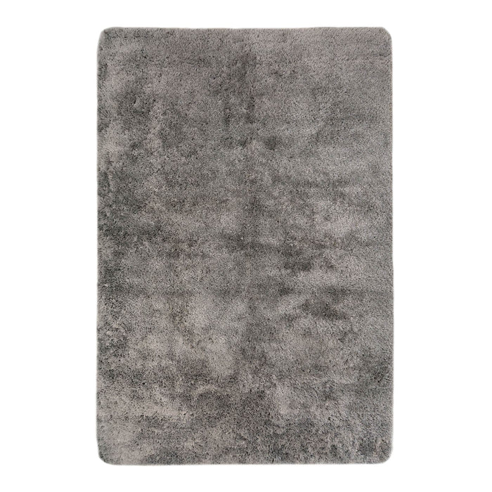 Soft Washable Cosy Grey Plain Rug