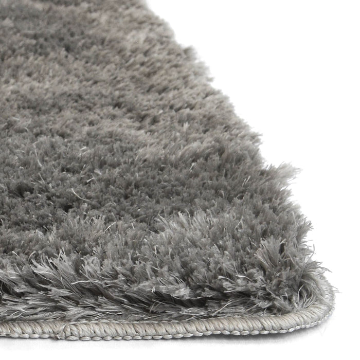Soft Washable Cosy Grey Plain Rug