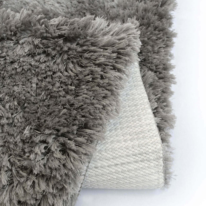Soft Washable Cosy Grey Plain Rug