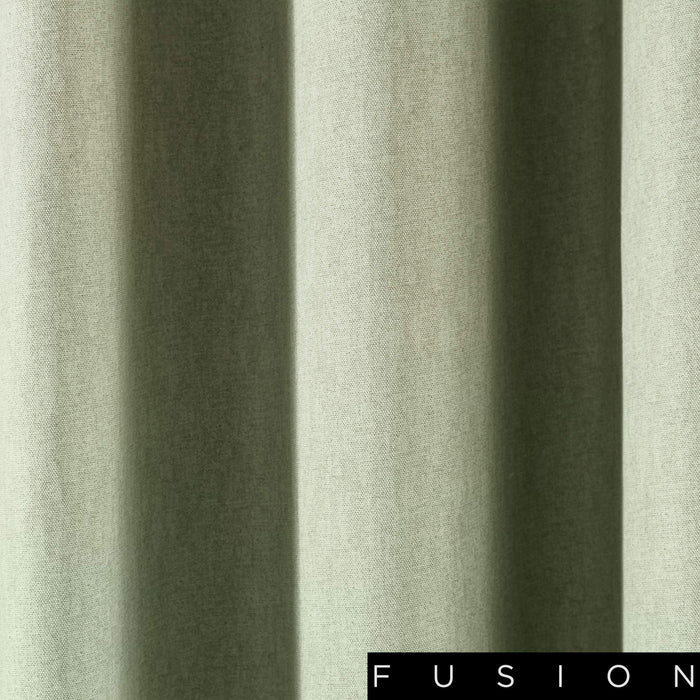 Sorbonne Green Eyelet Curtains
